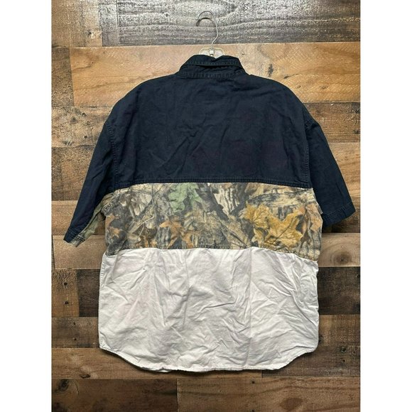 Red Head Men's Short Sleeve Button Up Size Large - Picture 4 of 4